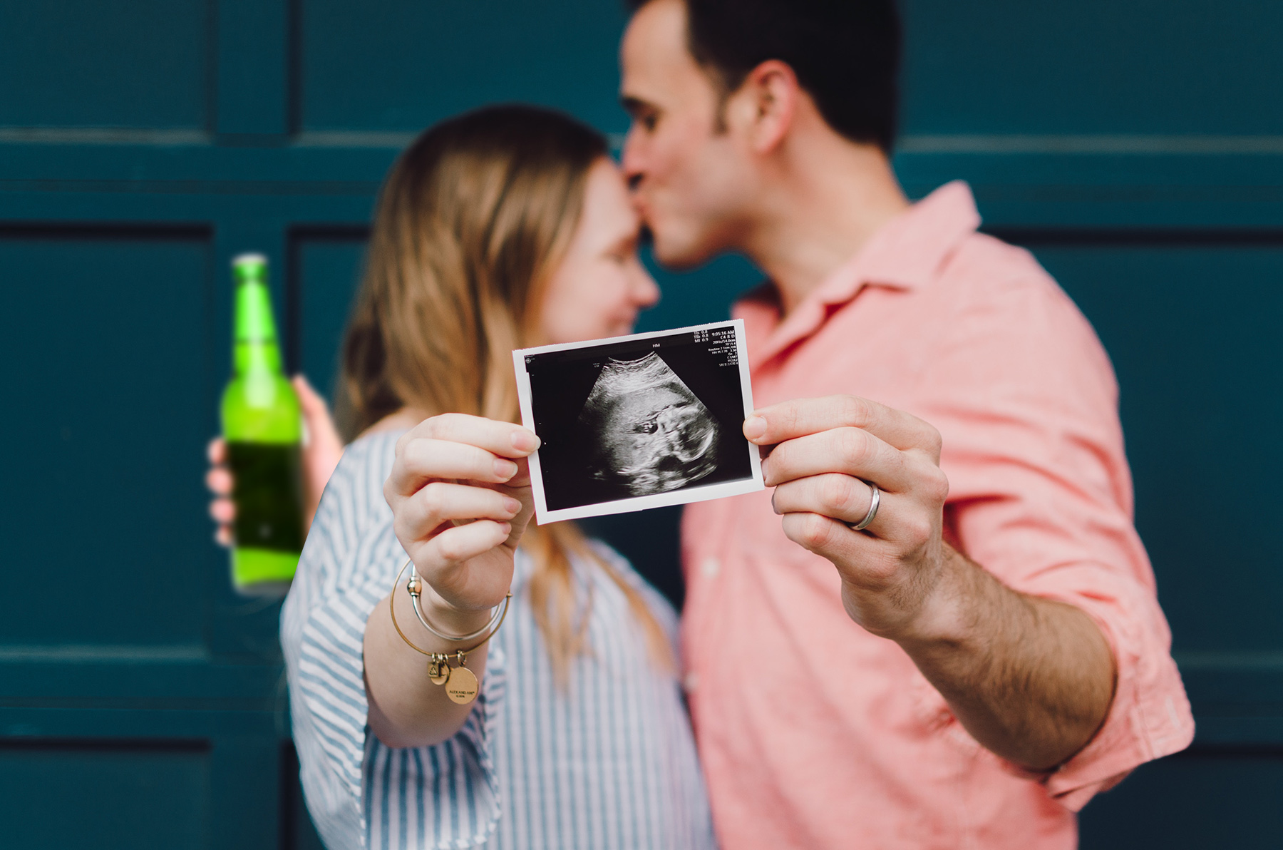 drinking in front of pregnant wife